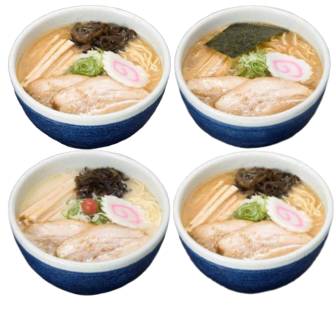 Santouka Ramen Assorted(Shio, Shoyu, Miso, Kara Miso) 4 servings